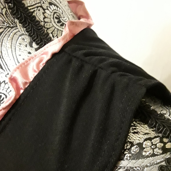 RAMPAGE SUPER PLUNGE NECKLINE BLACK DRESS - Picture 7 of 9